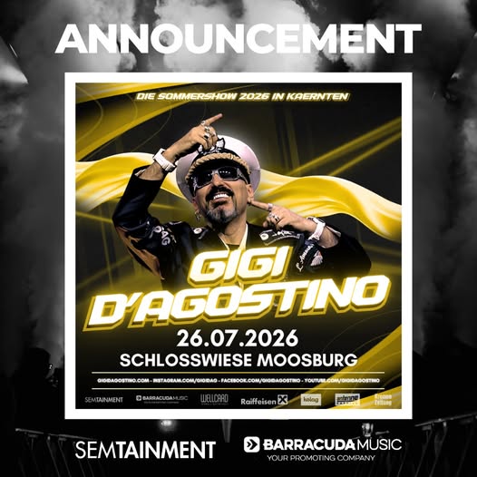 Open Air-Premiere für Gigi D’Agostino in Kärnten