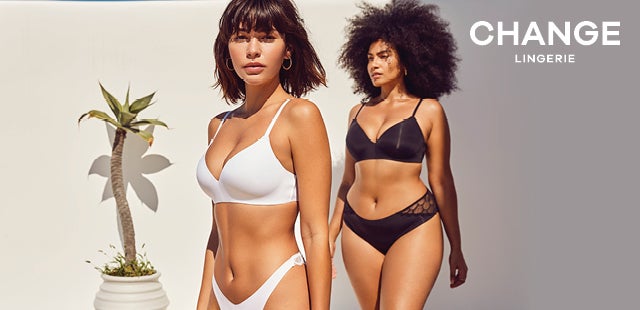 Change Bikini schwarz und weiß