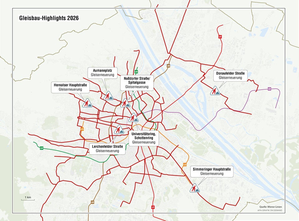 Baustellenausblick für 2026: Diese Öffi-Großprojekte rollen an