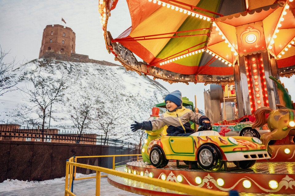 Für Kinder: Ringelspiel fahren gehört auch in Vilnius dazu. 