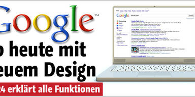 Neues Layout für die Google-Suchseite