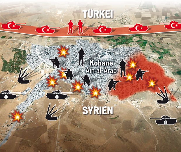 IS-Terror: Entscheidungs-Schlacht um Kobane