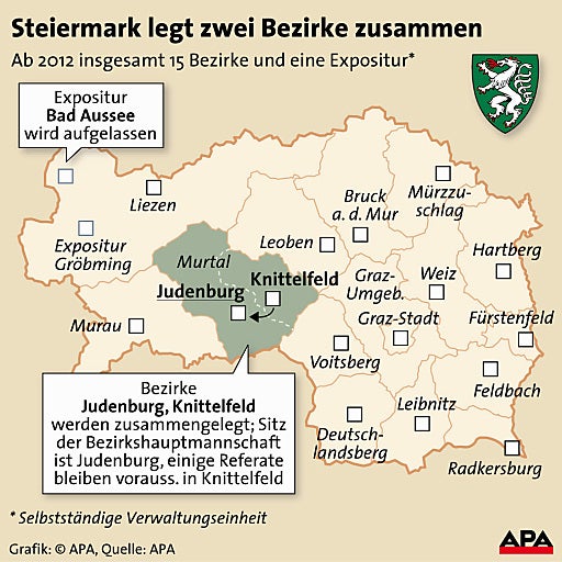 Grafik Bezirke Steiermark Murtal