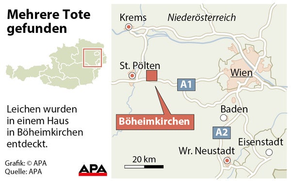 Sechs Tote bei Familiendrama in Niederösterreich