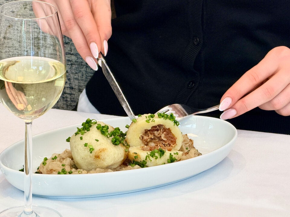 Grammelknödel, eine  Hommage an Andi Wojtas  Minoritenstüberl. 