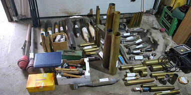 Polizei hob riesiges Waffenlager aus 