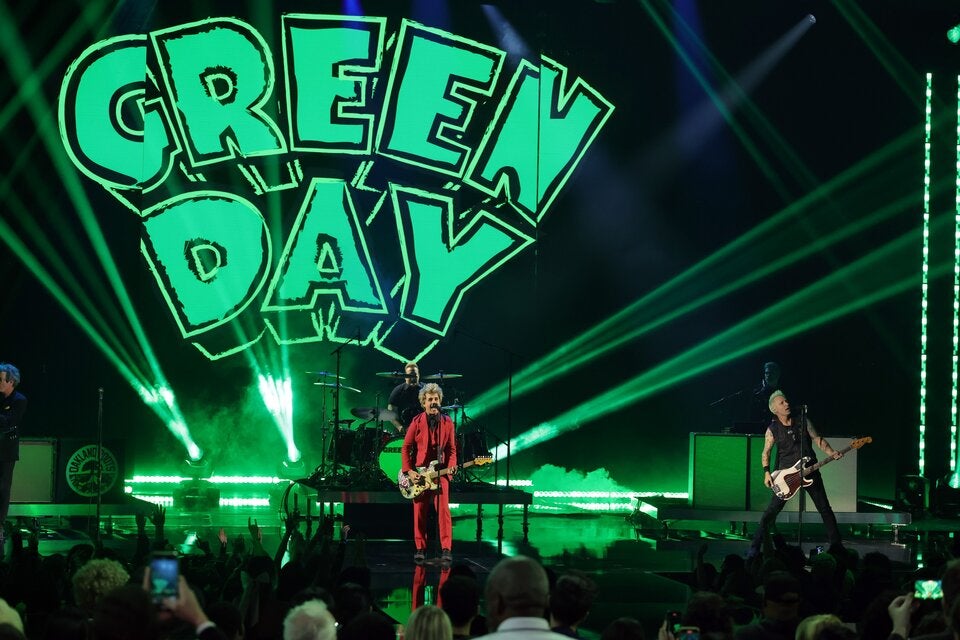 Green Day spielen sich für das Nova Rock Festival ein