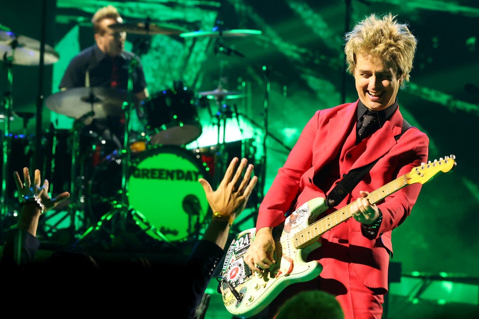 Green Day spielen sich für das Nova Rock Festival ein