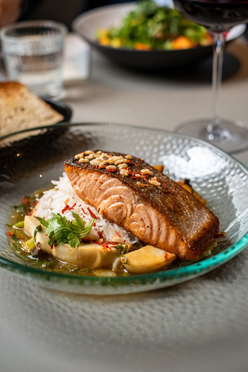 Für Freunde von Fisch:Gegrilltes Lachfilet.