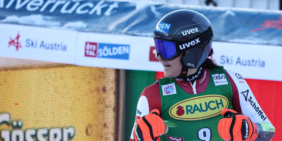 Brignone in Sölden weit voraus - Gritsch Siebente