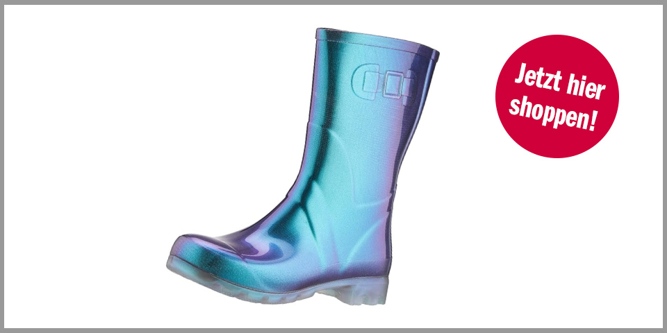 Gummistiefel in Glossy-Optik – für 19,55 Euro bei Amazon* 