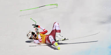 H&uuml;tter st&uuml;rzt in Crans-Montana.