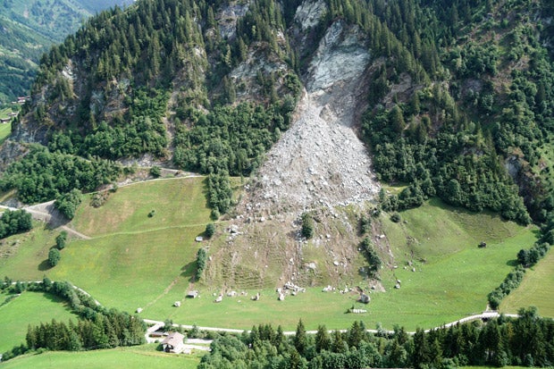 Mega-Felssturz: Brocken so groß wie Einfamilienhaus