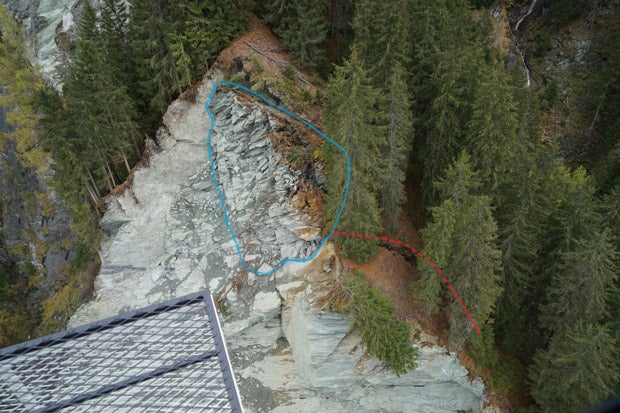 Mega-Felssturz: Brocken so groß wie Einfamilienhaus