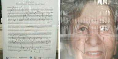 Bilder von NS-Opfer mit Hakenkreuzen beschmiert