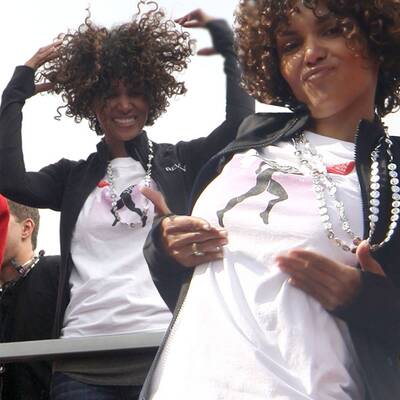 Ausgelassen beim Charity-Marathon