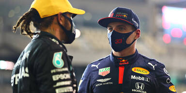 Lewis Hamilton und Max Verstappen