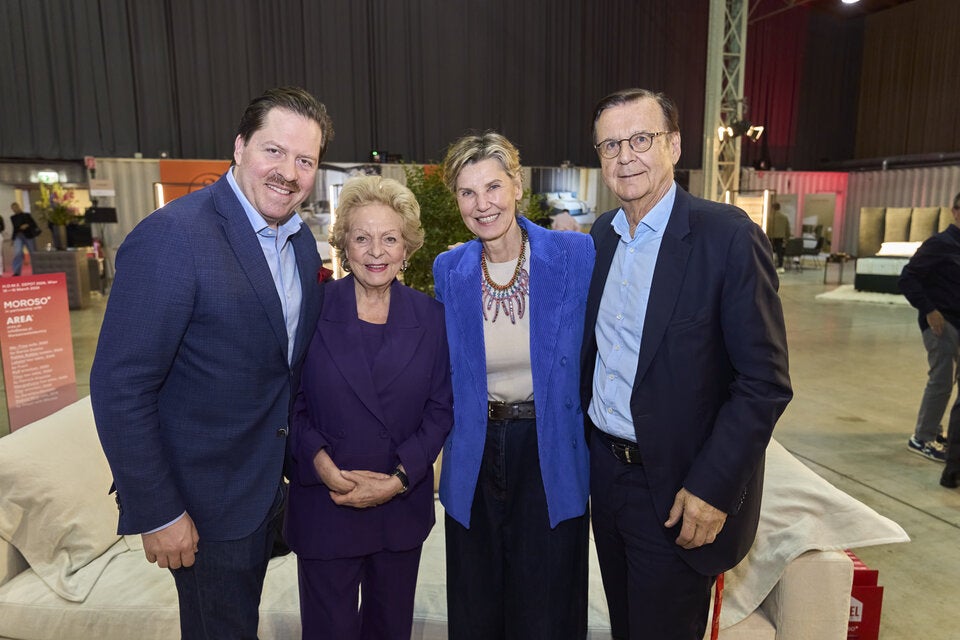 Daniel und Ingeborg Serafin mit Desirée Treichl-Stürgkh und Hans Mahr. 