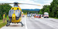 Autobahn Unfall Helikopter