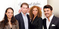 Sebastian Kurz mit Mike Galeli, Eser Ari-­Akbaba und Amira Awad (v. r. n. l.).