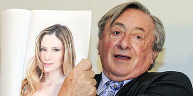 Richard LUGNER  & Bild von Mira SORVINO