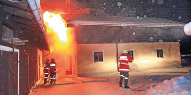 Feuer Brand in St. Martin bei Lofer