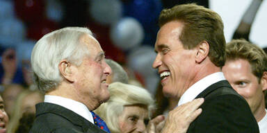 Arnold Schwarzenegger & Schwiegervater Sargent Shriver (+2011)