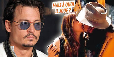 Johnny DEPP & Robin BAUM ("Voici" Cover)