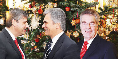 Faymann Spindelegger Fischer Weihnachten