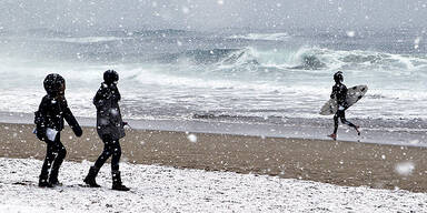 Schnee Spanien San Sebastián