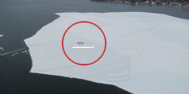 Eis-Läuferin mit Hubschrauber geborgen