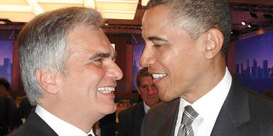 Faymann /  Obama