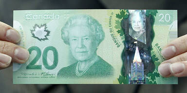 Falsches Ahornblatt auf Banknoten