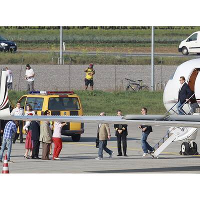 Arnold Schwarzenegger landet in Graz