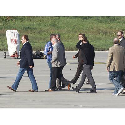 Arnold Schwarzenegger landet in Graz
