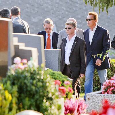 Arnold Schwarzenegger landet in Graz
