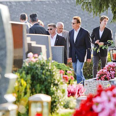 Arnold Schwarzenegger landet in Graz