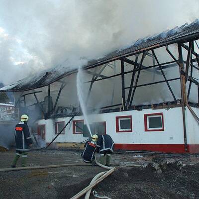 Stadl des Innbrucker Kranebitter Hofes komplett abgebrannt