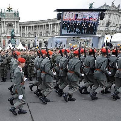 Vorbereitungen für Bundesheer-Schau