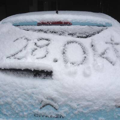 So verschneit ist Österreich: Wien-Umgebung