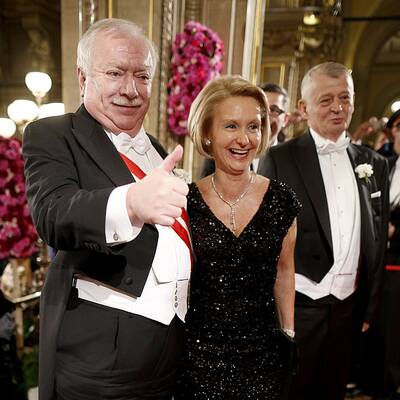 Jacqui Lugner und Helmut Werner