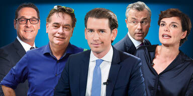 KUrz Kogler Strache Rendi-Wagner Hofer