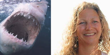 Engl&auml;nderin wird von Hai gebissen &ndash; was ihr Mann mit ihm macht, ist unglaublich