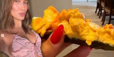 Auf diesen Schwangerschafts-Snack schw&ouml;rt Hailey Bieber