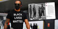 Lewis Hamilton mit "Black Lives Matter"-Shirt und seinem emotionalen Insatgram.Post