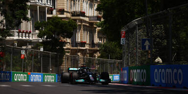 Lewis Hamilton (Mercedes) beim Formel-1-Training in Baku