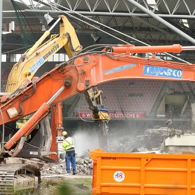 Hier wird das Hanappi-Stadion abgerissen