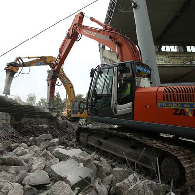 Hier wird das Hanappi-Stadion abgerissen