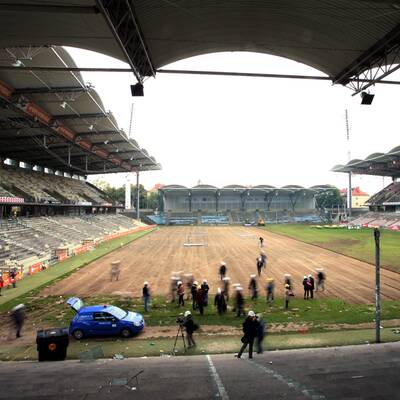 Hier wird das Hanappi-Stadion abgerissen