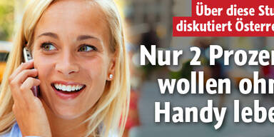 Nur 2 Prozent wollen ohne Handy leben